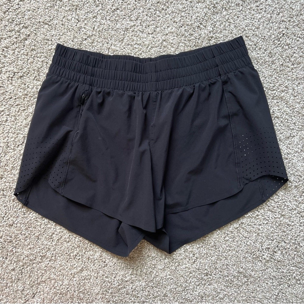Athleta xs black hustle running shorts